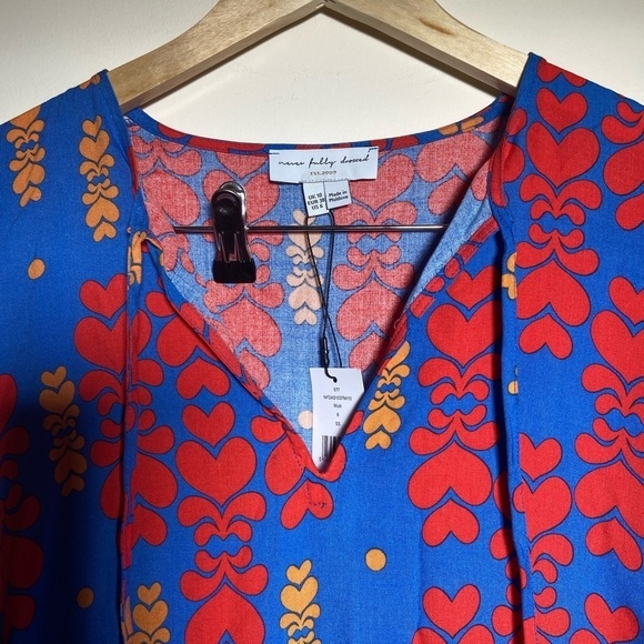 NWT Never Fully Dressed Taylor Heart Keyhole Print Mini Shift Dress size size 6 - Picture 3 of 10